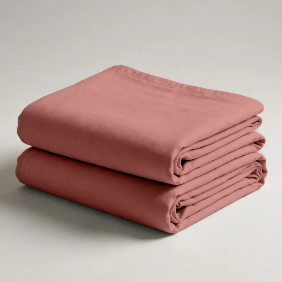 3S. x TertioDrap plat coton - Vieux Rose