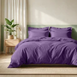3S. x TertioDrap plat coton - Violet