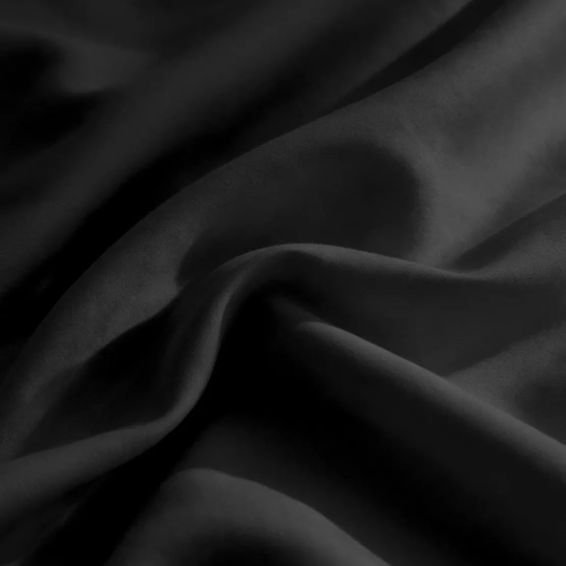 3S. x TertioDrap plat percale de coton - Noir
