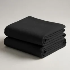 3S. x TertioDrap plat percale de coton - Noir