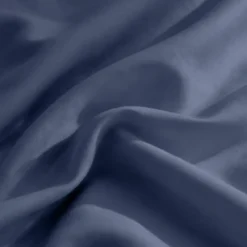 3S. x TertioDrap plat percale de coton - Bleu - Indigo