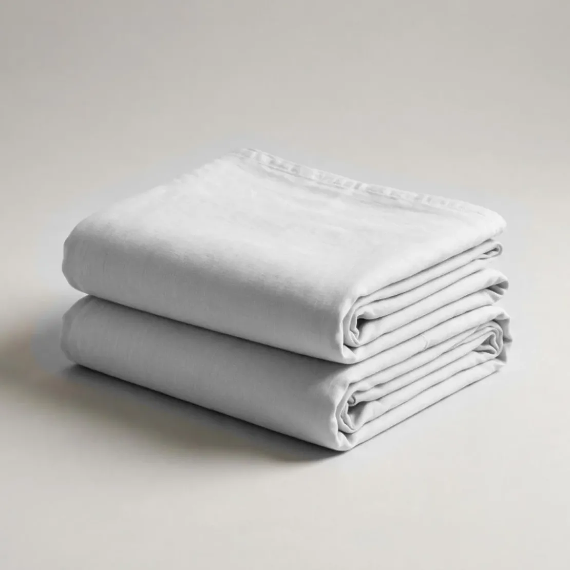 3S. x TertioDrap plat percale de coton - Blanc