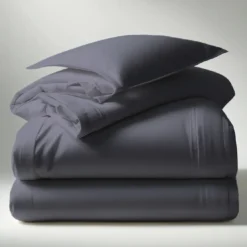 3S. x TertioDrap plat polycoton - Gris - Anthracite