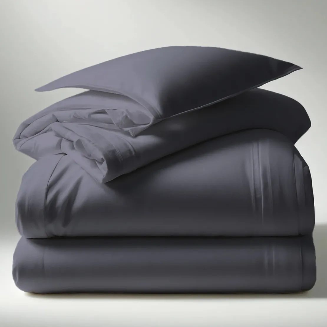 3S. x TertioDrap plat polycoton - Gris - Anthracite