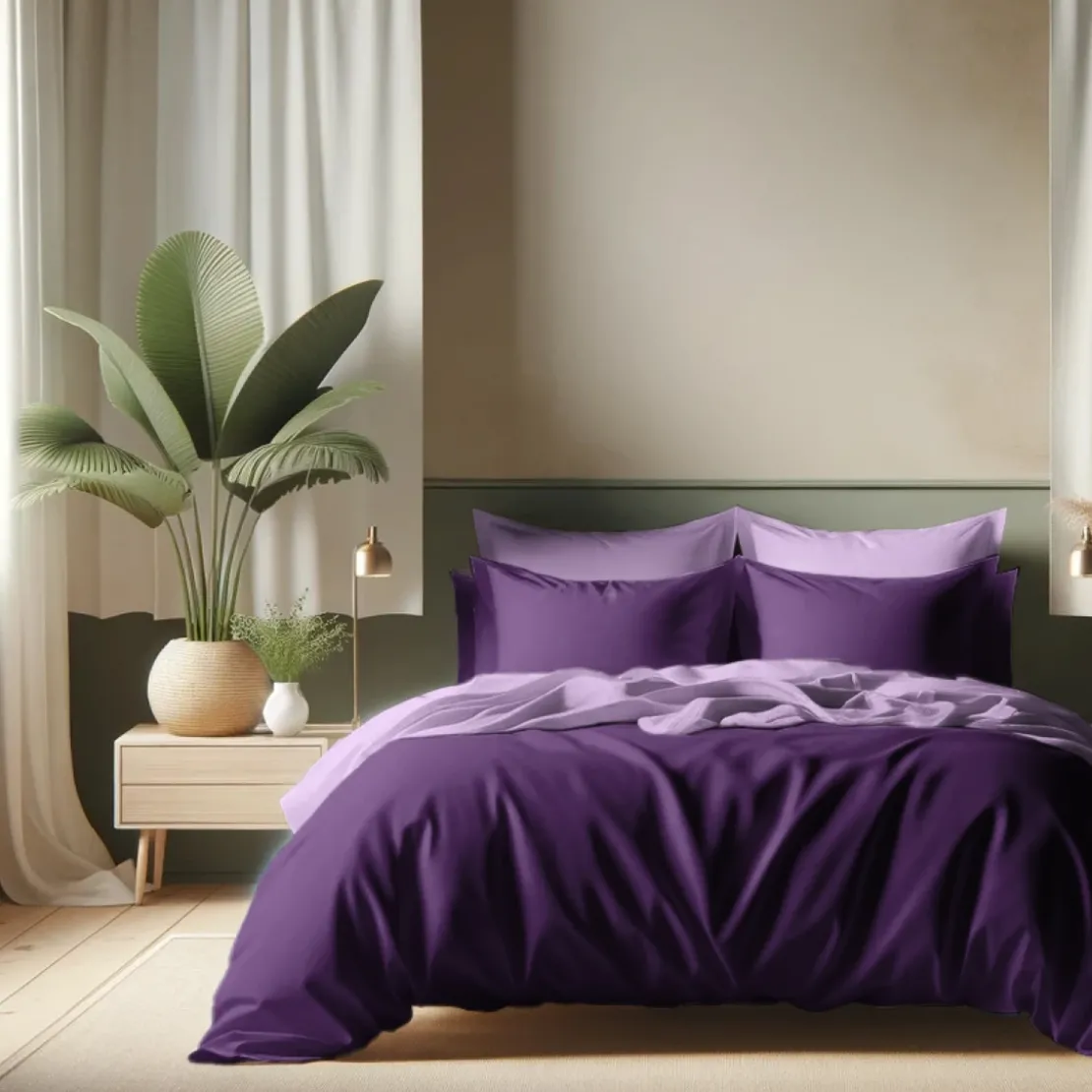 3S. x TertioHousse de couette coton - Violet / Lila