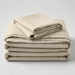 3S. x TertioHousse de couette coton - Beige - Écru