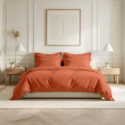3S. x TertioHousse de couette coton - Orange - Tangerine