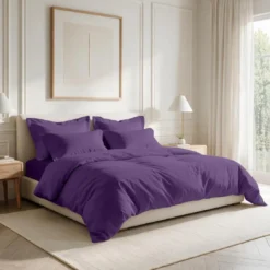 3S. x TertioHousse de couette percale coton - Violet