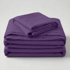3S. x TertioHousse de couette percale coton - Violet