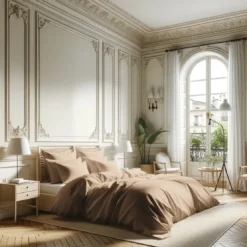 3S. x TertioHousse de couette percale de coton - Beige - Rosé
