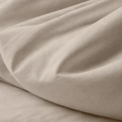 3S. x TertioHousse de couette percale de coton - Beige - Ficelle