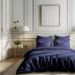 3S. x TertioHousse de couette percale de coton - Bleu - Indigo