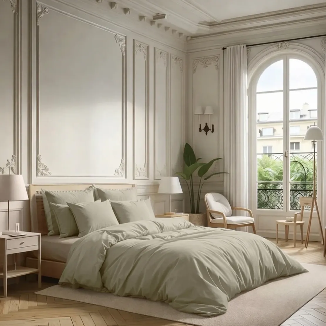 3S. x TertioHousse de couette percale de coton - Gris Perle