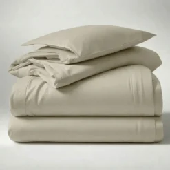 3S. x TertioHousse de couette percale de coton - Gris Perle