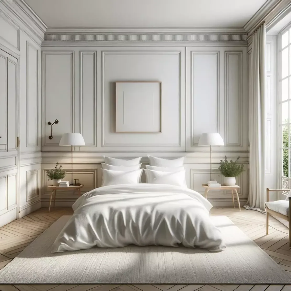 3S. x TertioHousse de couette percale de coton - Blanc