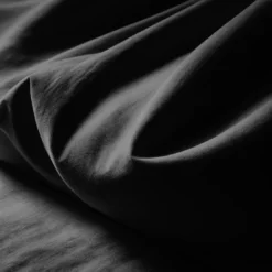 3S. x TertioHousse de couette percale de coton - Noir