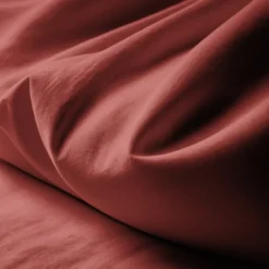 3S. x TertioHousse de couette polycoton - Terracotta