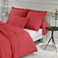 3S. x TertioHousse de couette polycoton - Rouge - Carmin