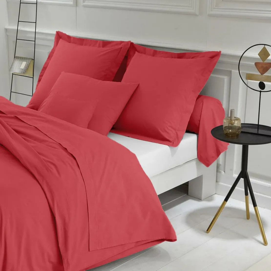 3S. x TertioHousse de couette polycoton - Rouge - Carmin