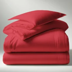 3S. x TertioHousse de couette polycoton - Rouge - Carmin
