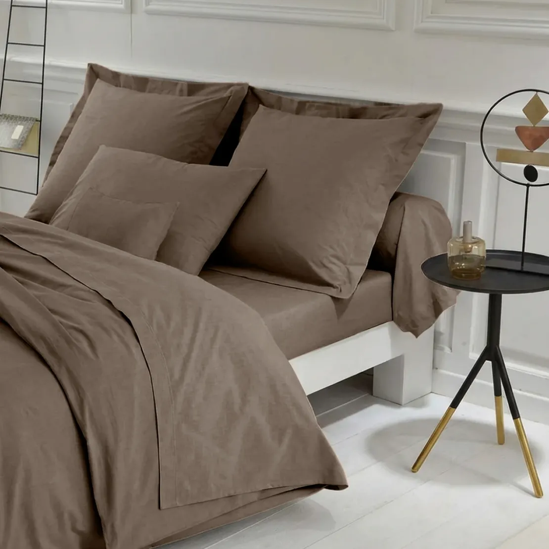 3S. x TertioHousse de couette polycoton - Taupe