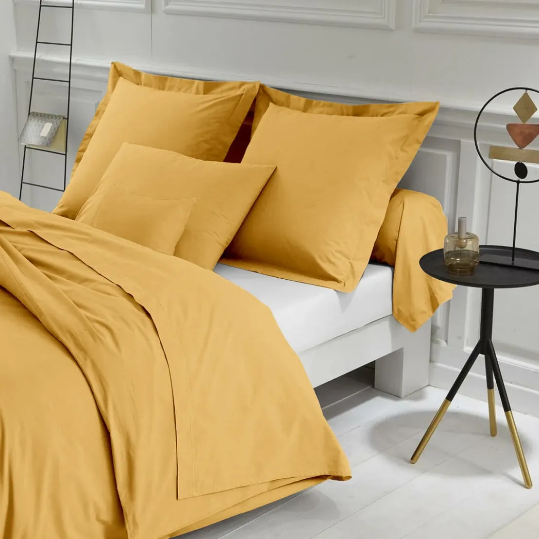 3S. x TertioHousse de couette polycoton - Jaune - Moutarde