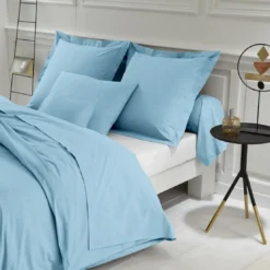 3S. x TertioHousse de couette polycoton - Bleu - Lagon