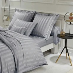 3S. x TertioHousse de couette satin de coton rayé TERTIO®