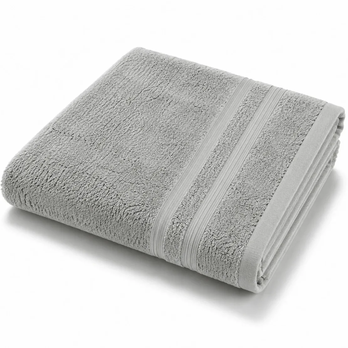 3S. x TertioMaxi drap de bain en coton éponge 600 gm² - gris perle