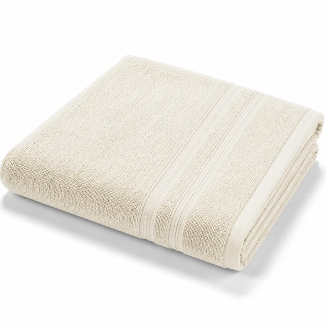 3S. x TertioMaxi drap de bain en coton éponge 600 gm² - écru
