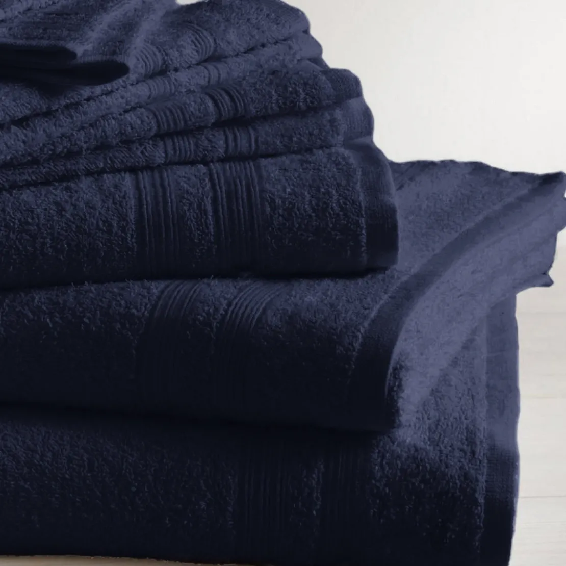 3S. x TertioMaxi drap de bain en coton éponge 600 gm² - bleu indigo