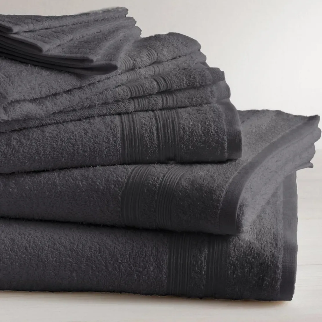 3S. x TertioMaxi drap de bain en coton éponge 600 gm² - anthracite