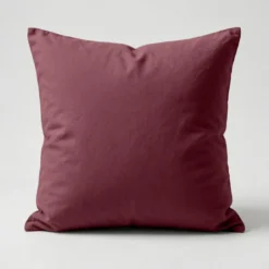 3S. x TertioParure Percale de coton - Bordeaux Rouge vin - Housse + 1 ou 2 Taies Oreillers