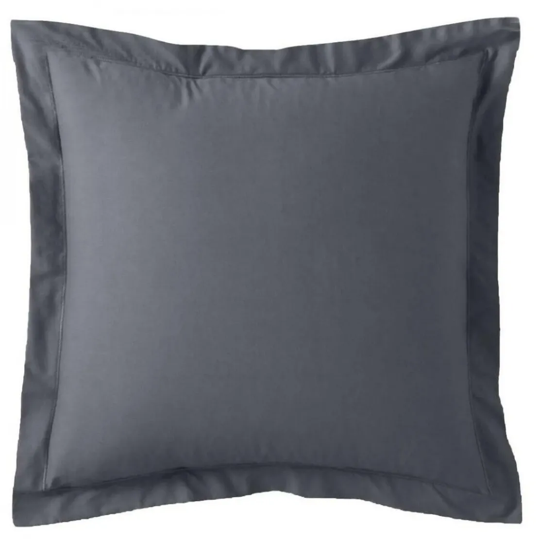 3S. x TertioParure Satin de coton 2 faces unirayé - Gris - Anthracite