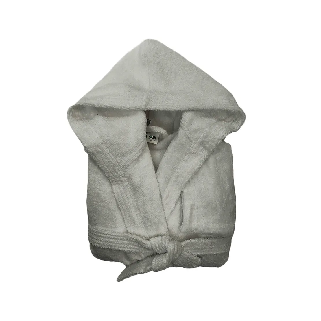 3S. x TertioPeignoir à capuche en coton éponge 470 gm² - gris perle