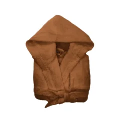 3S. x TertioPeignoir à capuche en coton éponge 470 gm² - taupe