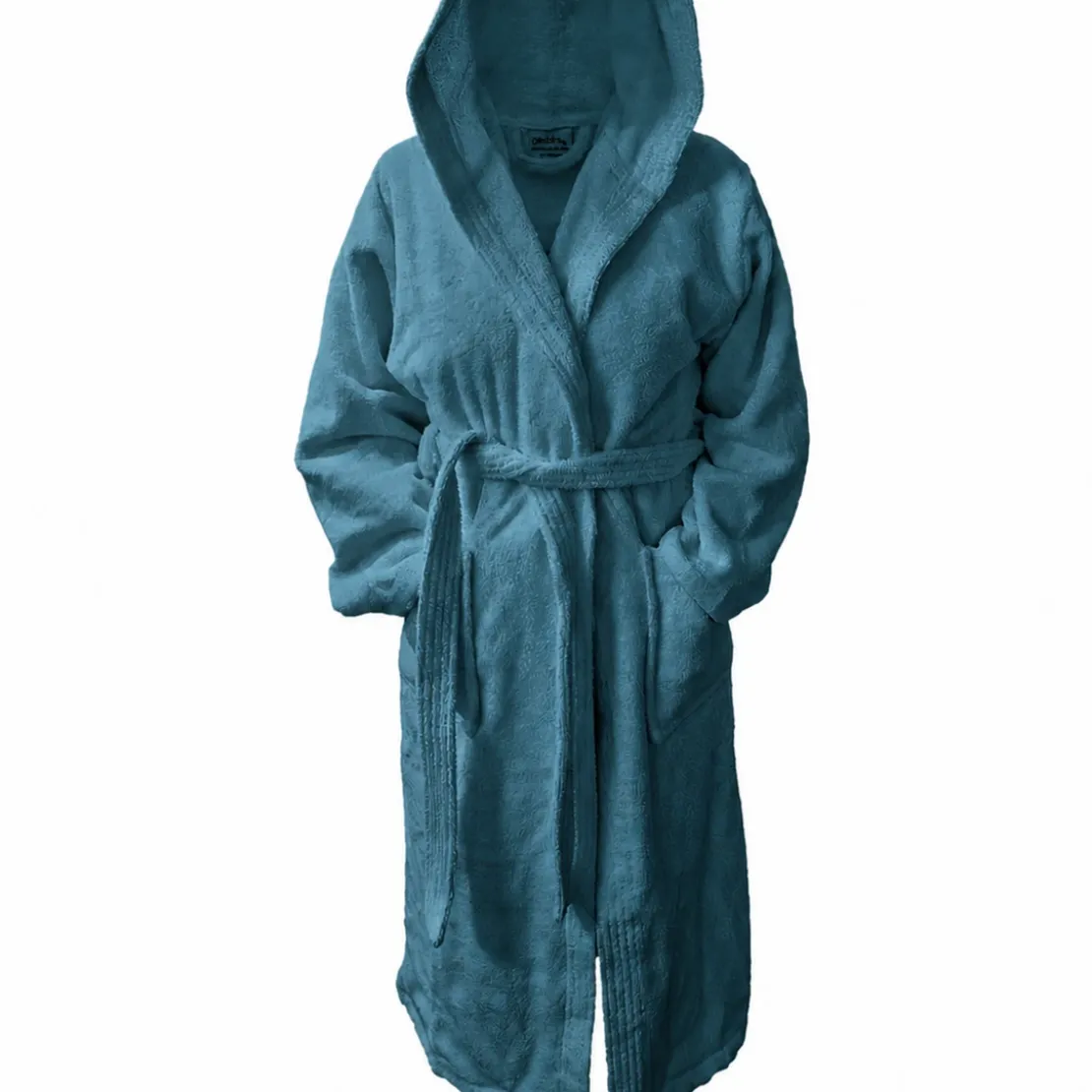 3S. x TertioPeignoir à Capuche en coton éponge 470 gm²- Bleu Indigo