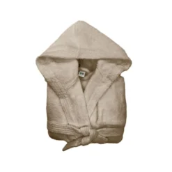 3S. x TertioPeignoir à capuche en coton éponge 470 gm² - beige ficelle