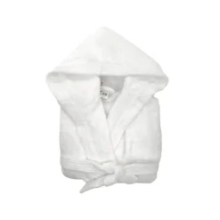 3S. x TertioPeignoir de Bain à capuche en coton éponge 470 gm² - blanc