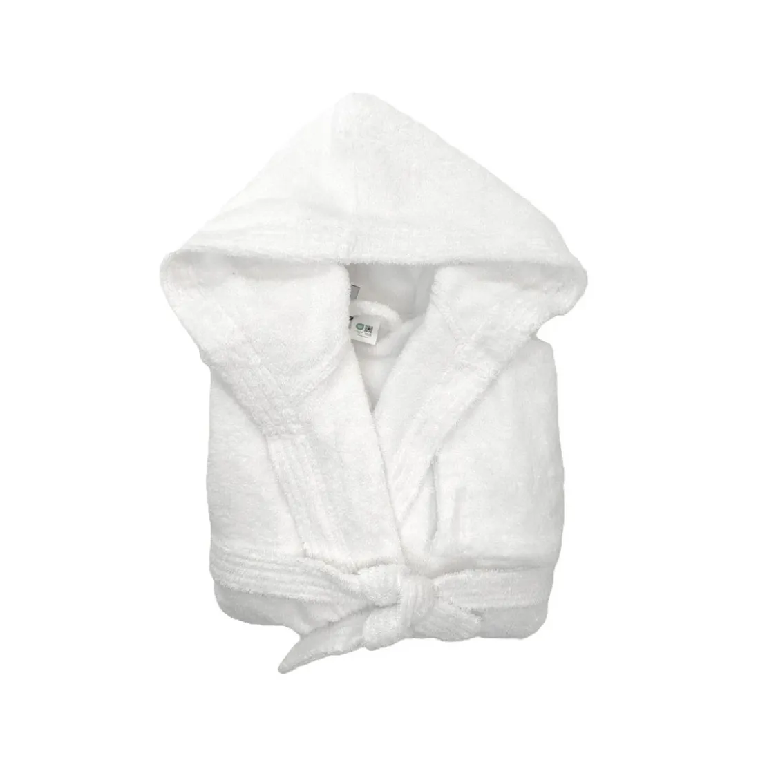 3S. x TertioPeignoir de Bain à capuche en coton éponge 470 gm² - blanc