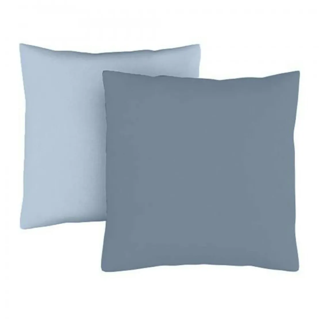 3S. x TertioTaie d'oreiller coton - Bleu Glacier / Bleu Orage