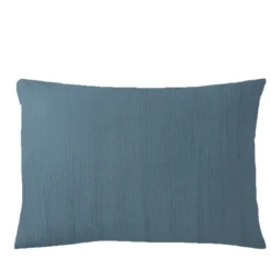 3S. x TertioTaie d'oreiller gaze de coton - Bleu - Orage