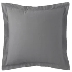 3S. x TertioTaie d'oreiller gaze de coton - Gris - Anthracite