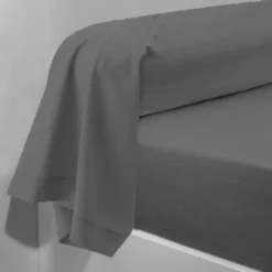 3S. x TertioTaie d'oreiller gaze de coton - Gris - Anthracite
