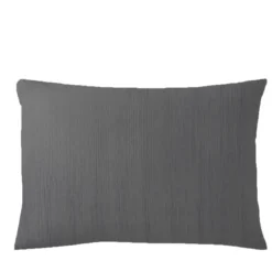 3S. x TertioTaie d'oreiller gaze de coton - Gris - Anthracite