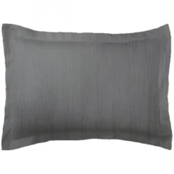 3S. x TertioTaie d'oreiller gaze de coton - Gris - Anthracite