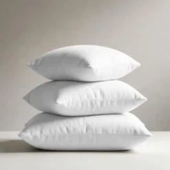 3S. x TertioTaie d'oreiller ou de traversin en percale de coton - Blanc