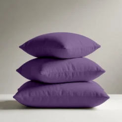 3S. x TertioTaie d'oreiller ou de traversin en percale de coton - Violet