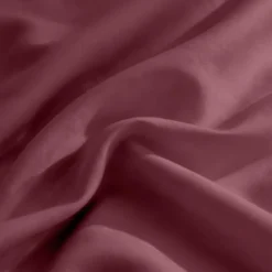 3S. x TertioTaie d'oreiller ou de traversin en percale de coton - Bordeaux - Rouge vin