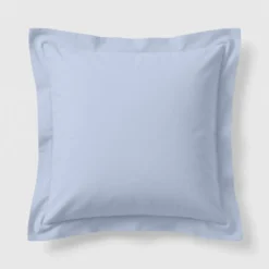 3S. x TertioTaie d'oreiller ou de traversin en percale de coton - Bleu - Ciel